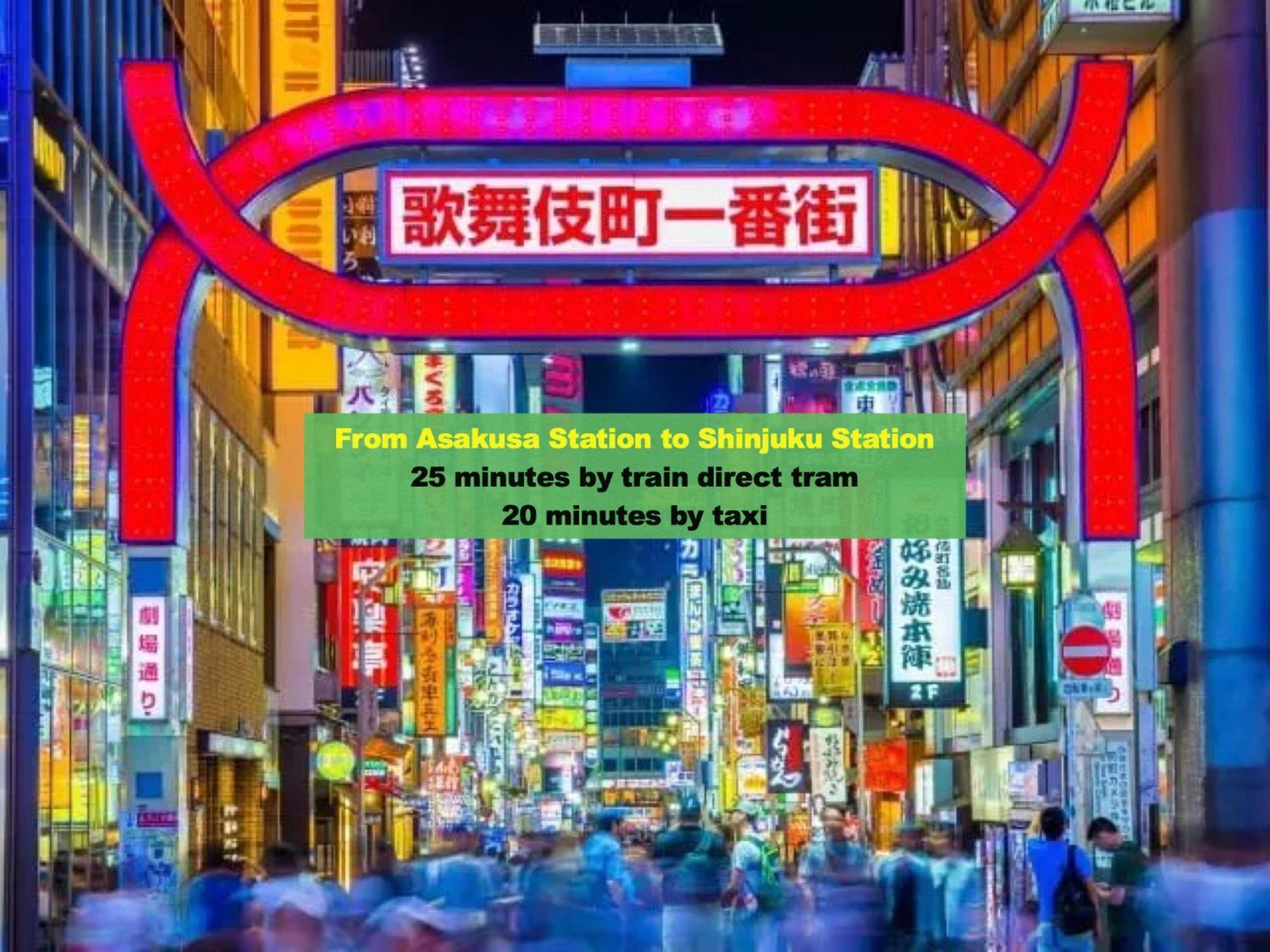 浅草スカイツリービューテラス 浅草寺3分 浅草駅6分 2-10人 成田&羽田空港直通 Tóquio Exterior foto